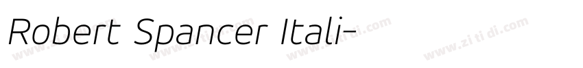 Robert Spancer Itali字体转换